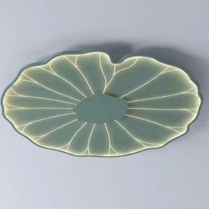 2023 New Chinese Style Ceiling Lamp Lotus <b>Leaf</b> Design Personalized Creative Decorative Wall Lamp Background Wall <b>Lighting</b> - Product Image 1