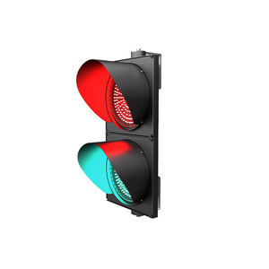 Feux de signalisation routière rouges et verts en polycarbonate plein écran de 300 mm - Product Image 1