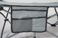 Lit de camping pliable portable avec cadre en acier, lit de couchage d'extérieur avec sac de transport pour la randonnée, la chasse, la plage et les voyages