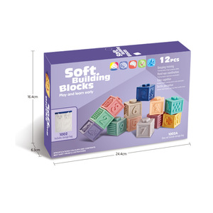 अनुकूलन योग्य गैर विषैले 12 पीसी नरम विनाइल स्टैकिंग खिलौना मोंटेसरी संवेदी भवन बच्चों के लिए खिलौने - Product Image 5