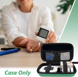 Reiseetui für Diabetikerbedarf, Blutzuckermessgerät-Set mit Messgerät, Blutzucker-Teststreifen, Lanzetten, Lanziergerät (Nur Etui) - Product Image 3