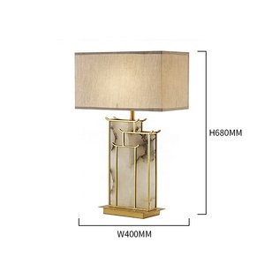 Quảng trường Châu Âu Chụp đèn sáng tạo sang trọng khách sạn cạnh giường trang trí nội thất ánh sáng bằng đá cẩm thạch LED bảng đèn - Product Image 2