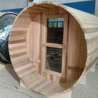 Chambres de sauna traditionnel à l'extérieur Prix le moins cher Fût de poêle à vapeur sèche Sauna en bois à vendre