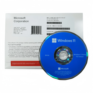 Untuk Windows 11 Home DVD OEM Pack Lisensi Seumur Hidup dengan Stiker COA 100% Aktivasi Online Global Win 11 Home DVD Paket Lengkap