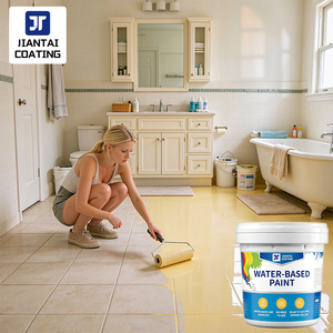 Water-based Acrylic <b>Tile</b> <b>Paint</b> <b>for</b> Bathtub & Bathroom Floor Refinishing, Color Changing Coating Waterproof & Scrub Resistant - Product Image 3