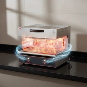 Asador Eléctrico Tipo Salamandra OUTE, de Acero Inoxidable, Comercial, para Mostrador, para Hoteles, Pizzerías y Restaurantes - Product Image 5