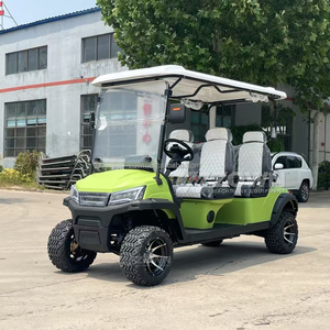 Carrito de Golf Eléctrico de 6 Plazas de Alta Resistencia, Batería de Litio de 72V, Estructura Resistente, Neumáticos Grandes, Carrito de Golf Todoterreno para Granja, Caza y Parque - Product Image 1