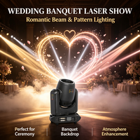 Projecteur laser à tête mobile mini 20W à faisceau, haute puissance, RGB, animation, ILDA DMX CRI90 IP33, pour mariage, directement de l'usine