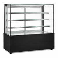 Vitrine Réfrigérée pour Gâteaux avec Verre Anti-buée, Éclairage LED et Contrôle Numérique pour Boulangeries, Cafés, Pâtisseries et Boutiques de Desserts