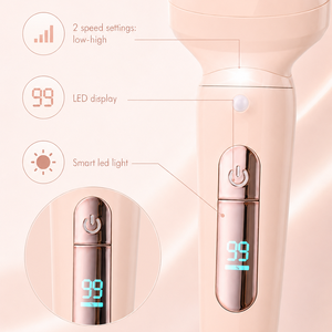 Épilateur rasoir imperméable IPX7 à 2 vitesses, brosse faciale, masseur facial, exfoliant corporel, épilateur pour femmes - Product Image 4