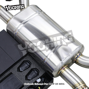 Silencieux Valvetronic OBM Catback pour <span class=keywords><strong>BMW</strong></span> X5 <span class=keywords><strong>M50i</strong></span> 4.4TT 2019-2024, échappement en acier inoxydable, système de tuyaux d'échappement X Design Cat Pipe - Product Image 5