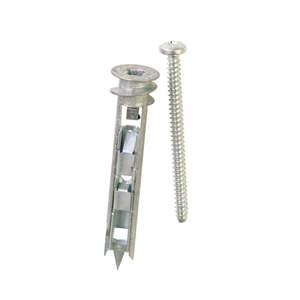 Ancorante Autoperforante Tengri Zinc per <span class=keywords><strong>Cartongesso</strong></span> - Ancorante Rapido in Metallo con Vite a Testa Pan Phillips per Fissaggio su Pannelli in Gesso # 8 # 10 - Product Image 3
