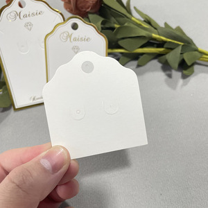 Chất Lượng Cao Phụ Kiện Sang Trọng Trang Phục Bông Tai Dây Chuyền Vòng Đeo Tay Hiển Thị Thẻ Thẻ Đồ Trang Sức Với Logo Tùy Chỉnh Thẻ Đồ Trang Sức - Product Image 3