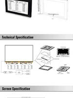 Layar AMOLED Satu Bagian 31,2 Inci Hitam Putih SUNY Bus Stop/Shed