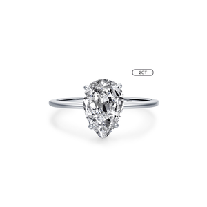 Nhẫn đính hôn hình giọt nước bằng bạc sterling 925 NATUNA, đá zircon và moissanite cao cấp dành cho nữ - Product Image 4