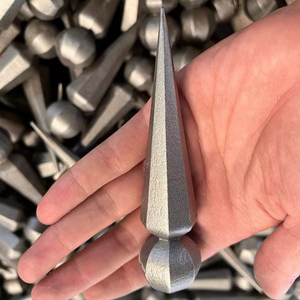 Gusseisen-Speerspitzen Ornamente Zaun Dekorative Eisenzaun-Endstücke Quadratischer Zaunpfosten - Product Image 6