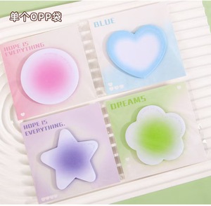 Sáng Tạo Nhiều Màu Gradient Ghi Chú Dễ Thương Trái Tim/Sao/Hoa/Apple Hình Miếng Đệm Ghi Nhớ Văn Phòng Trường Nguồn Cung Cấp Bản Ghi Nhớ - Product Image 3
