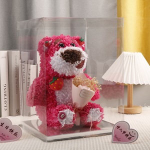 ODIS Qualité Premium Meilleure Vente Ours en Rose avec Pétales en Soie Réalistes pour Petites Boutiques de Cadeaux Stock Disponible - Product Image 1