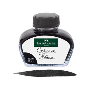<span class=keywords><strong>Encre</strong></span> pour stylo-plume <span class=keywords><strong>Faber</strong></span>-<span class=keywords><strong>Castell</strong></span> officielle authentique non carbonique, noire/bleue, 625 ml, séchage rapide, anti-colmatage - Product Image 1