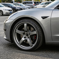 Jantes de voiture personnalisées légères 5x100 5x112 5x114.3 5x120, 16-26 pouces, 5 branches, en aluminium forgé, pour coupé et berline sport