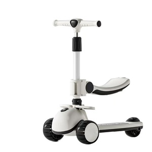 High Quality Multifunctional Electronic Outdoor Child Toy Kick Scooter for Kids <b>Three</b> Luxury Style Foldable Digital Display Seat - Product Image 1