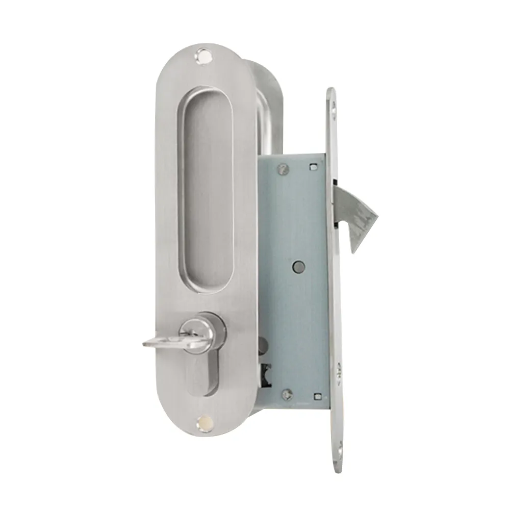 Stainless steel 304 Sliding door lock set with handle