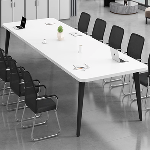 Table de conférence moderne simple extensible en bois massif pour usage commercial pour 16 à 20 personnes - Product Image 6