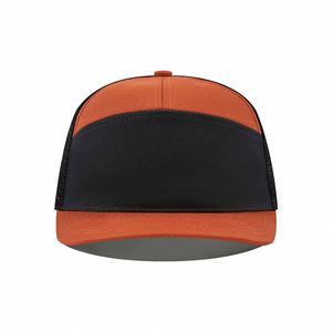 Wholesale High Quality Custom 7 Panels <b>Plain</b> Sport Snapback <b>Caps</b> Mesh Trucker Hats Trucker <b>Caps</b> - Product Image 2