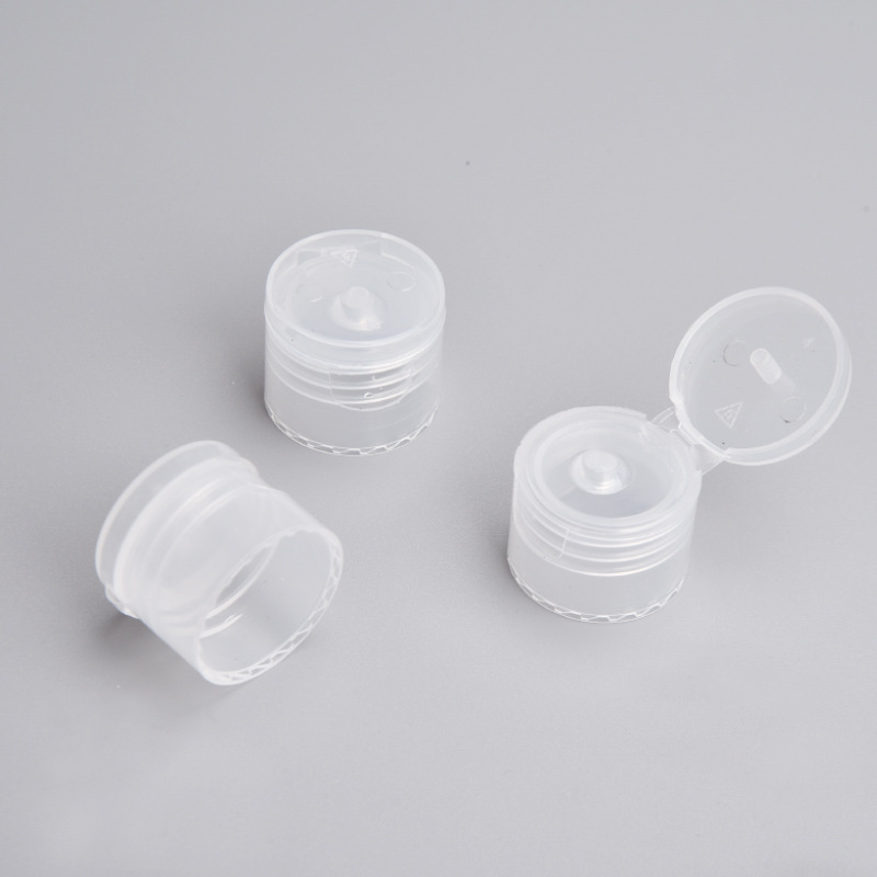 20mm 28mm 24mm blanco negro de plástico transparente tornillo tapa flip top