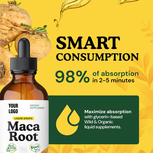 Maca Plus Hormone Équilibre pour Femmes et Hommes Oral Liquid Booty Maca Wild & Organic Maca Root Liquid - Product Image 3