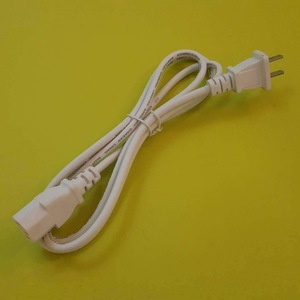 White 2 Pin Flat <b>Plug</b> Power Cord For Electric Vehicle Charging <b>Replacement</b> Use China Made - Product Image 3