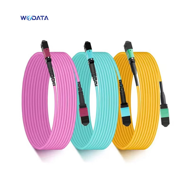 MPO MTP 8/12/24 Core OM3 OM4 OM5 MultiMode Breakout Fiber Optic Trunk Cable