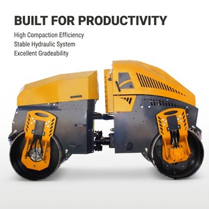 Rouleau compresseur vibrant hydraulique diesel à double tambour <span class=keywords><strong>de</strong></span> 2,5, 3 et 4 tonnes, mini-rouleau compresseur d'asphalte avec pièces <span class=keywords><strong>de</strong></span> rechange à vendre - Product Image 5