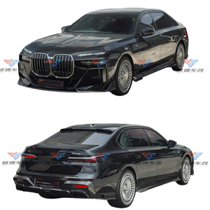 Kit Carrozzeria Stile MSY in Fibra di Carbonio a Secco per <span class=keywords><strong>BMW</strong></span> Serie 7 <span class=keywords><strong>G70</strong></span> Labbro Anteriore Minigonna Diffusore Posteriore Spoiler - Product Image 2