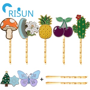 Horquilla decorativa elegante en blanco al por mayor de fábrica, horquillas con logotipo personalizado, horquillas <span class=keywords><strong>para</strong></span> el cabello, horquillas esmaltadas <span class=keywords><strong>para</strong></span> el cabello, broche <span class=keywords><strong>para</strong></span> mujeres y niñas - Product Image 1