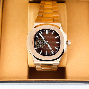 Jam Tangan Mewah Berkualitas Buatan China, Ketebalan 13, Mesin Nh35, Desain Hollow Out, Mekanik, dengan Casing Safir - Product Image 2