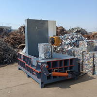 Presse à balles automatique spécialisée pour métaux non ferreux, recyclage de ferraille d'aluminium, alliage de cuivre, laiton, multicylindre haute performance