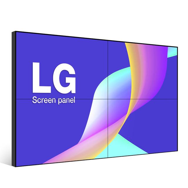 4K 46 49 55 Inch 3x3 Split Screen Advertising Player Narrow Wall Mount Smart Display Lcd Bezel Video Wall