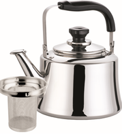 Bouilloire sifflante classique en acier inoxydable 304 écologique, grande taille 1 à 6 L, pour la cuisson de l'eau en cuisine