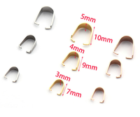 Vente directe d'usine en gros AKISS Accessoires de bijoux en acier inoxydable Pendentif de collier Fermoir à graines de melon Breloque pour fabrication DIY