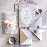 Invitation de mariage personnalisée de style européen, carte de vœux créative, gaufrage et débossage, papier de mariage haut de gamme imprimé en relief