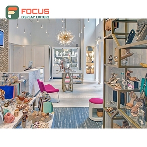 Contemporary Retail Shop Led Lighting Counter Display 3D Design Service Chain Clothing Store - Product Image 3