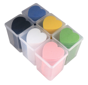 Toallitas de algodón en forma de corazón para limpiar la boca del frasco del pegamento para pestañas, para uso con adhesivo de pestañas - Product Image 2