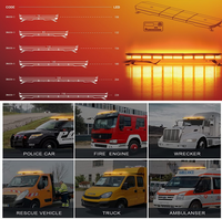 30INCH/80CM LED Warn licht leiste Bernstein Krankenwagen Verkehr rotierende Licht leiste magnetische Schraub halterung Warnung LED Licht leiste Blitz