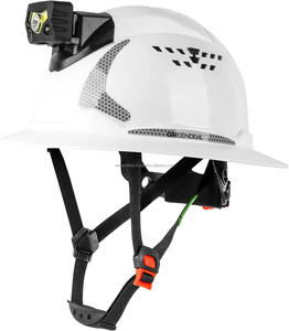 WELTA Vente en gros Casque de sécurité de haute qualité ANSI Z89.1 TYPE I en HDPE noir avec logo personnalisé, visière intégrale, fentes pour lampe frontale et 6 points de suspension - Product Image 2