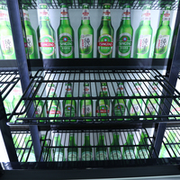 Vente en gros de pousse-boissons automatique de supermarché supérette magasin de proximité étagère à boissons en acrylique pousseur automatique grande remise