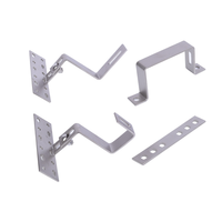 Support solaire en aluminium anodisé en forme de Z, crochet de fixation pour toit photovoltaïque, pour l'installation de systèmes de montage de panneaux solaires