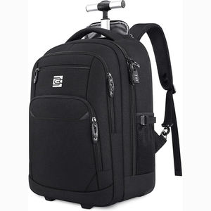 Nueva Mochila Personalizada de RPET con Compartimento para Portátil, Mochila Impermeable con Ruedas para Negocios - Product Image 1