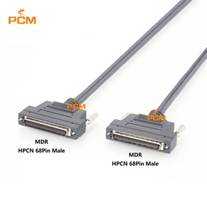 כבל SCSI HPCN68 זכר ל-HPCN68 זכר, MDR 68 פינים עם נעילת בורג, לאוטומציה תעשייתית, רובוטים, מערכת IO, בקרת תנועה CNC - Product Image 2