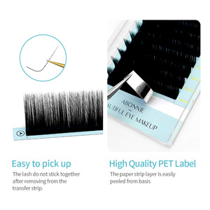 Extensiones de Pestañas Individuales Curva J 8 15mm Naturales Suaves Para Uso Profesional - Product Image 4